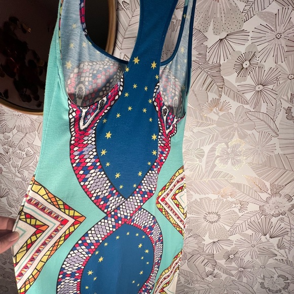 Mara Hoffman bodycon psychedelic snake print rare - Picture 6 of 7